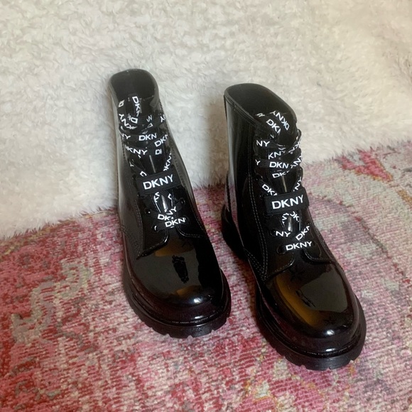DKNY Tilly Combat Rain Boots - Picture 7 of 9